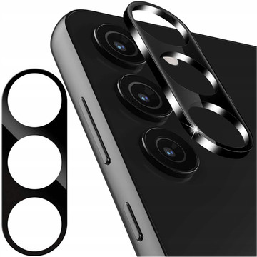 Kovový kryt pro Samsung Galaxy S24, ochranný pro ostrůvek fotoaparátu, Alogy Metal Lens, černý