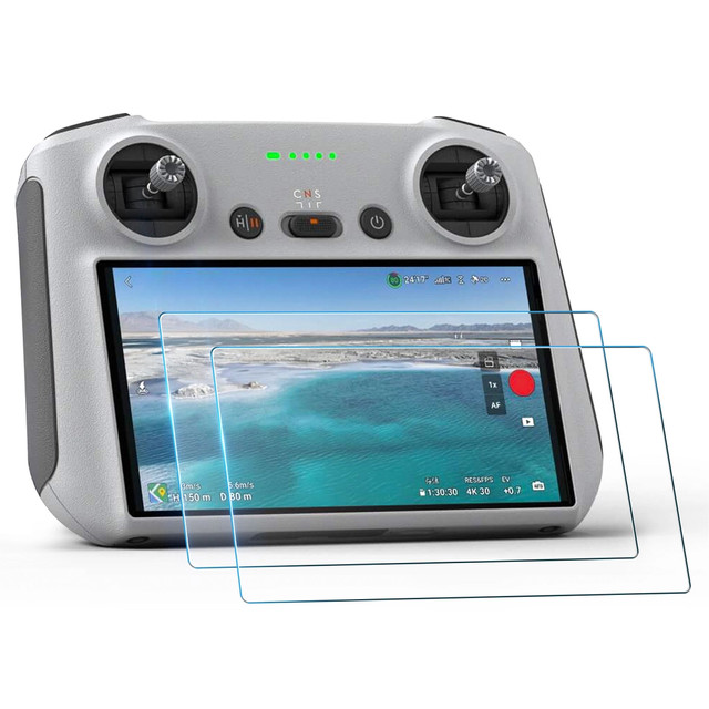 2x Szkło hartowane do DJI RC / DJI RC 2 - DJI Mini 4 Pro / Air 3 na ekran drona Alogy Screen Protector PRO+