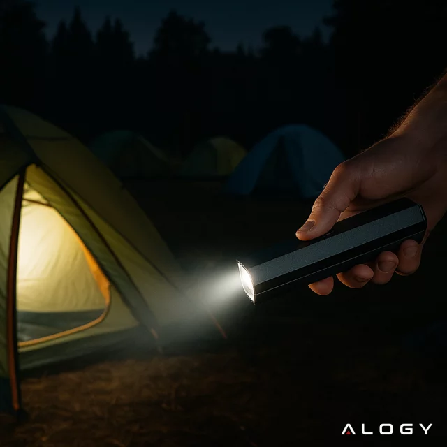 Světlo na kolo Přední LED světlo na kolo Osvětlení na kolo Vodotěsné IPX5 Alogy P12 Bike Light Black