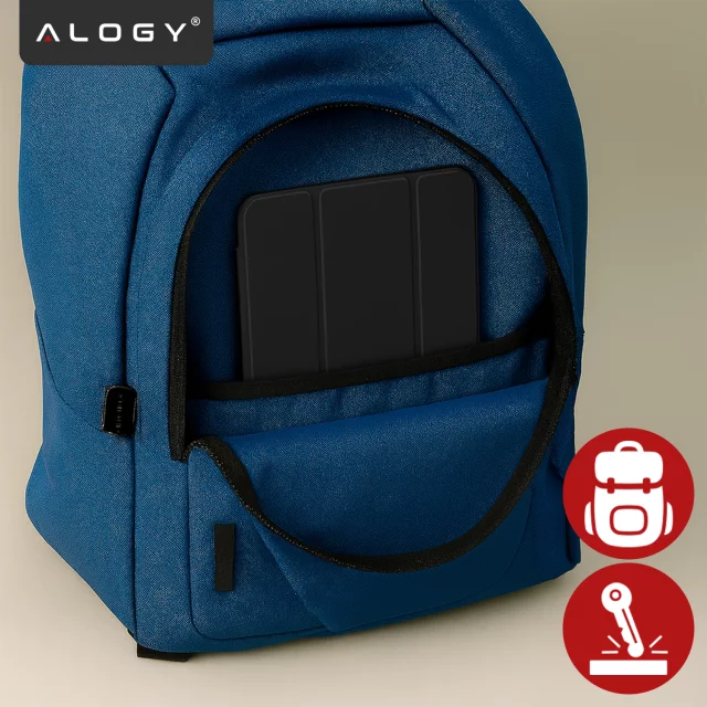 Etui Ochronne do Apple iPad 10.9" 10 Gen 2022 / iPad 11" A16 11 Gen 2025 Hybrydowe z Miejscem na Rysik, Składana Okładka z Funkcją Podstawki 2w1, Alogy HybridBook™ Case – Czarne