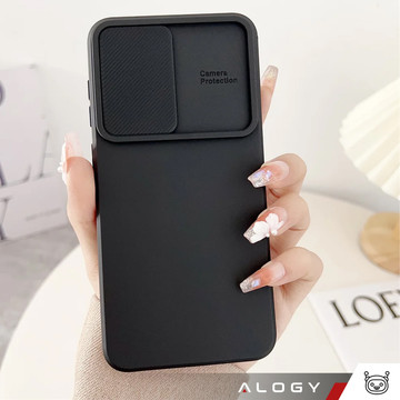 Case for Samsung Galaxy S24 Plus armored housing protection camera cover Slide Camshield Case Alogy black