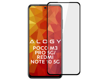 Alogy Full Glue CF Glass for Poco M3 Pro 5G/ Redmi Note 10 5G Black