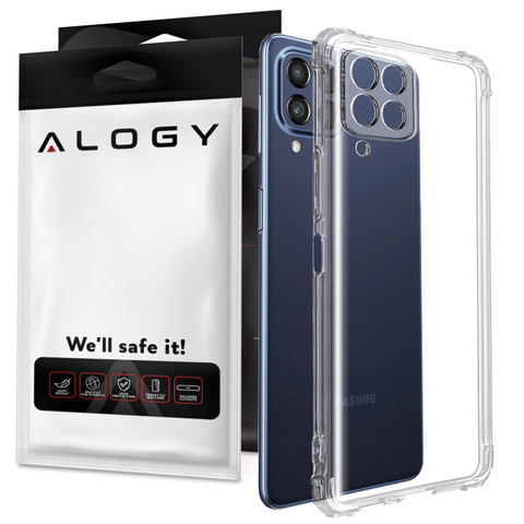 ShockProof Alogy Armor Case for Samsung Galaxy M53 5G Transparent