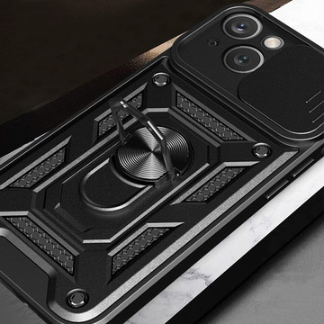 Alogy Camshield Stand Ring Case with Camera Cover for Apple iPhone 14 Plus