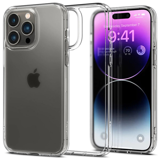 Kryt Spigen Ultra Hybrid Frost Clear Glass pro Apple iPhone 14 Pro