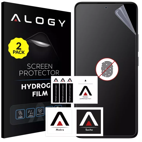 2x Folia "MATOWA" do Xiaomi POCO F6 Hydrożelowa Alogy HydroSkin Matte Pro™ na ekran do etui "BEZ ODCISKU PALCÓW"