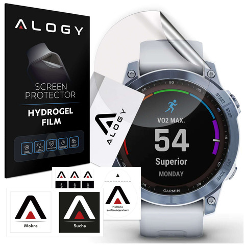 Alogy hydrogel protective foil for Garmin Fenix ​​7x smartwatch