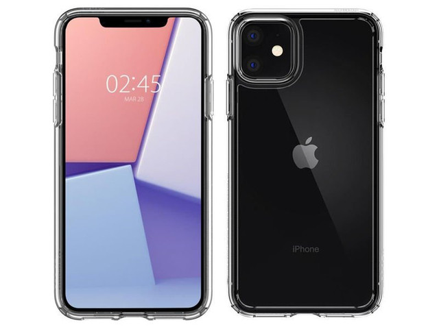 Spigen Ultra Hybrid case for Apple iPhone 11 Crystal Clear alogy glass