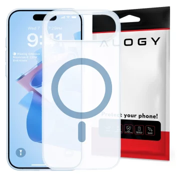 Pouzdro Apple iPhone 17 Air – matný kryt MagSafe s ochranou čočky, tenký a odolný proti poškrábání, perfektně padne – Alogy Skinny MatteCase™ nebesky modrá