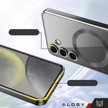 MagSafe Case for Apple iPhone 16 Pro Max Alogy Glamour Luxury Ring Case Gold-Transparent
