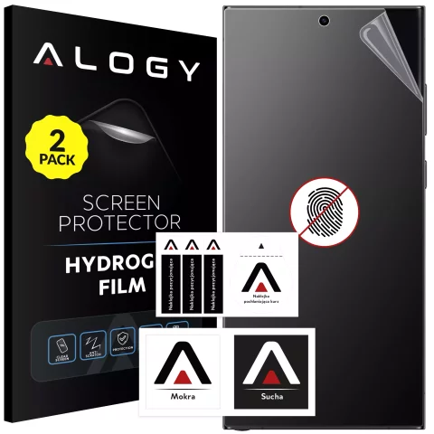 2x "MATTE" foil for Samsung Galaxy S23 Ultra Hydrogel Alogy HydroSkin Matte Pro™ for the screen for the "FREE FINGERPRINT" case