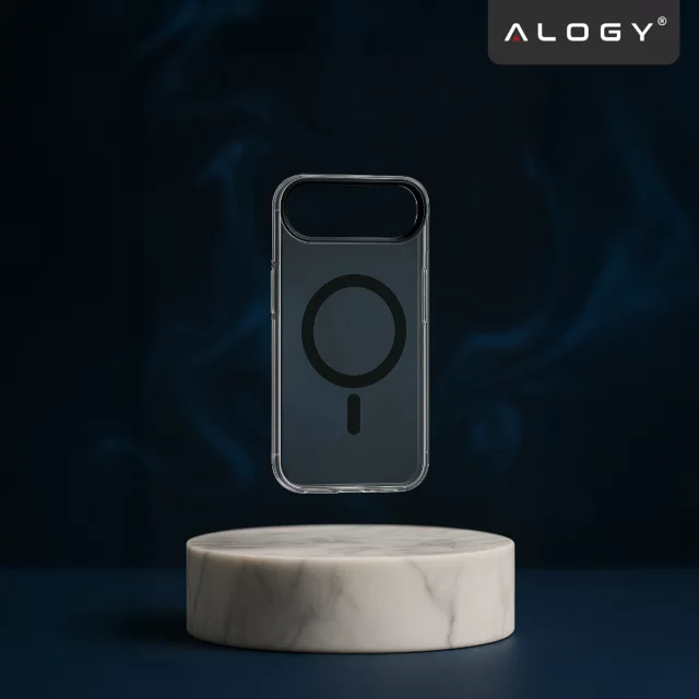 Apple iPhone 17 Air Hülle – Matte MagSafe-Hülle mit Linsenschutz, schlank und kratzfest, perfekte Passform – Alogy Skinny MatteCase™ Schwarz