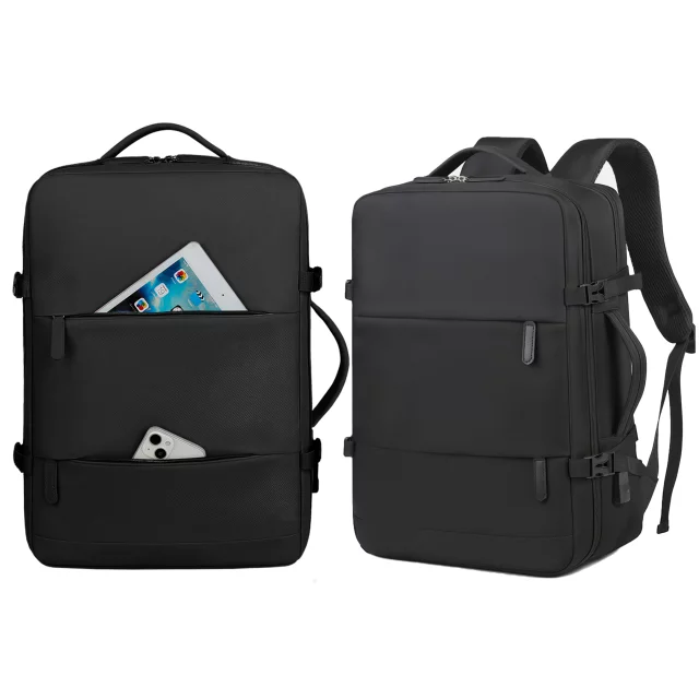 Alogy Backpack for Laptop Travel Accessories 46x32x15 cm for Work School Plane Travel Men's Women's Black