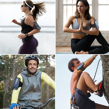 Běžecké pouzdro Alogy WaterProof Sport ArmBand vodotěsné pouzdro na ruku pro telefon 6,7 palce černé