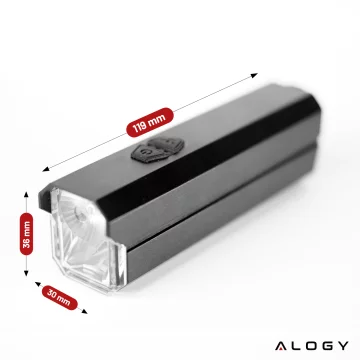 Bicycle Light Front LED Front Light Bicycle Lighting Waterproof IPX5 Alogy P12 Bike Light Black