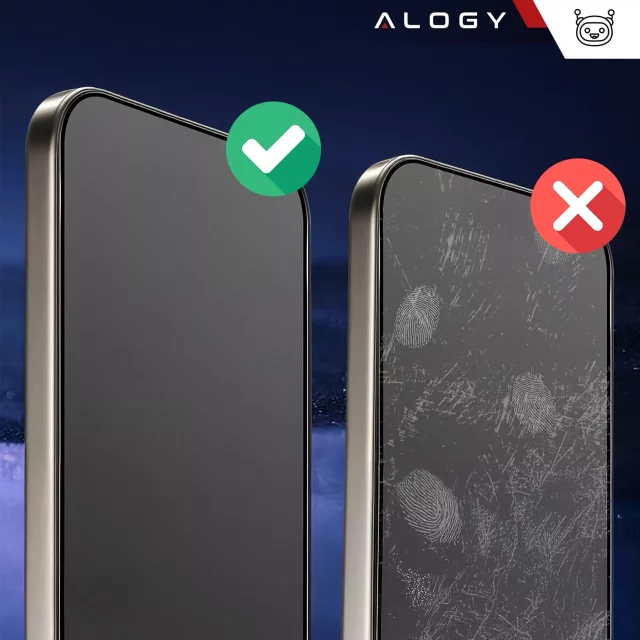 Alogy Privacy Glass gehärtetes Glas für Apple iPhone 16 Pro, matte Displayschutzfolie