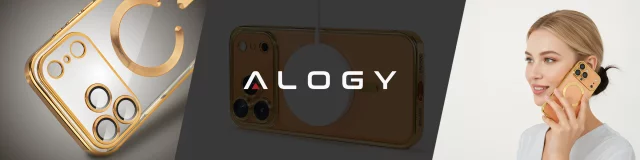 Etui z MagSafe do Apple iPhone 17 Pro Max – obudowa glamour z ochroną obiektywu, eleganckie i odporne na zarysowania – Alogy LuxuryRing™ Glamour Case Gold