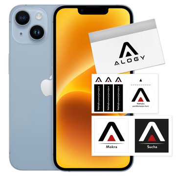 Hybridglas für Apple iPhone 14 Vollbild Alogy Flexi Full Glass 9H Schutzglas Bruchsicher