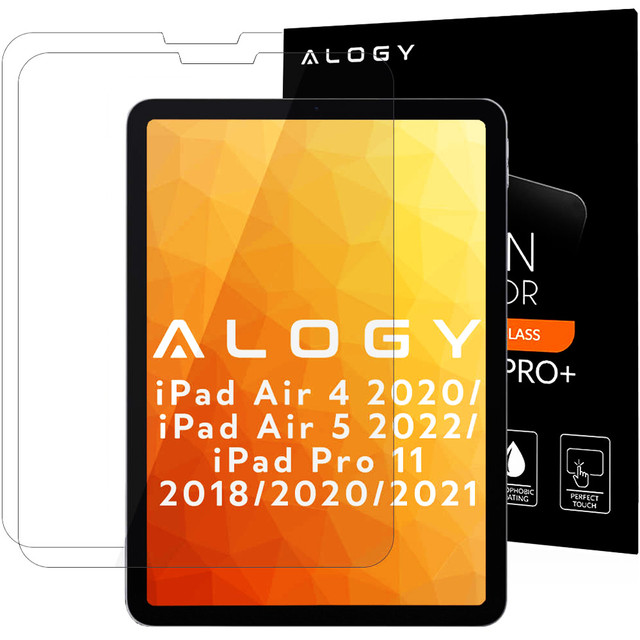 Tvrzené sklo x2 Alogy 9H na obrazovku pro iPad Air 4 2020 / iPad Pro 11 2018/2020/2021