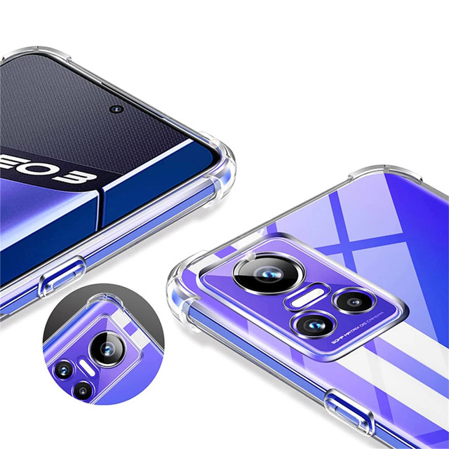 ShockProof Alogy Silicone Armor Case für Realme GT Neo 3 Global Transparent