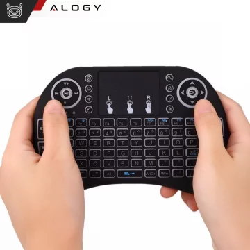 Bezdrátová mini klávesnice Alogy se 3 barvami touchpadu