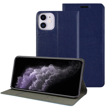 Flip Wallet Alogy Ledertasche für Apple iPhone 11 Navy