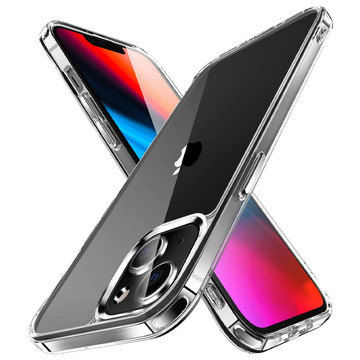 Armored Alogy Hybrid Case mit Kameraabdeckung für Apple iPhone 13 Klarglas