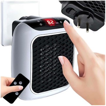 Powerful Mini Electric Heater Farelka Fan Heater for Socket Contact Pilot 800W Heater Heater EU Alogy Gray