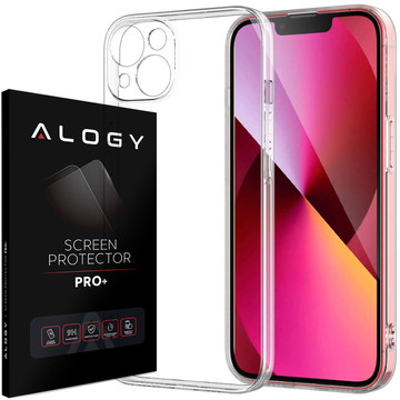 Armored case Alogy Hybrid Case with camera cover for Apple iPhone 13 Clear Glass
