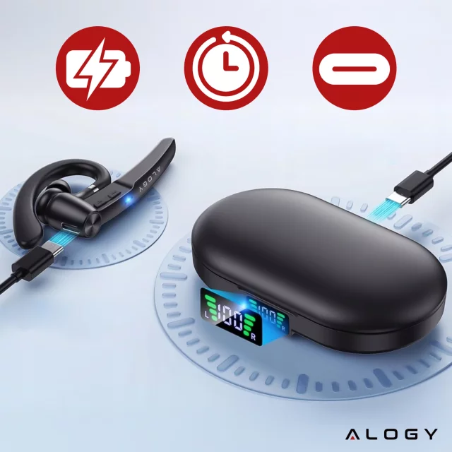 Bezdrátový headset pro hovory Bluetooth 4.0 do auta headset s displejem V8 Black