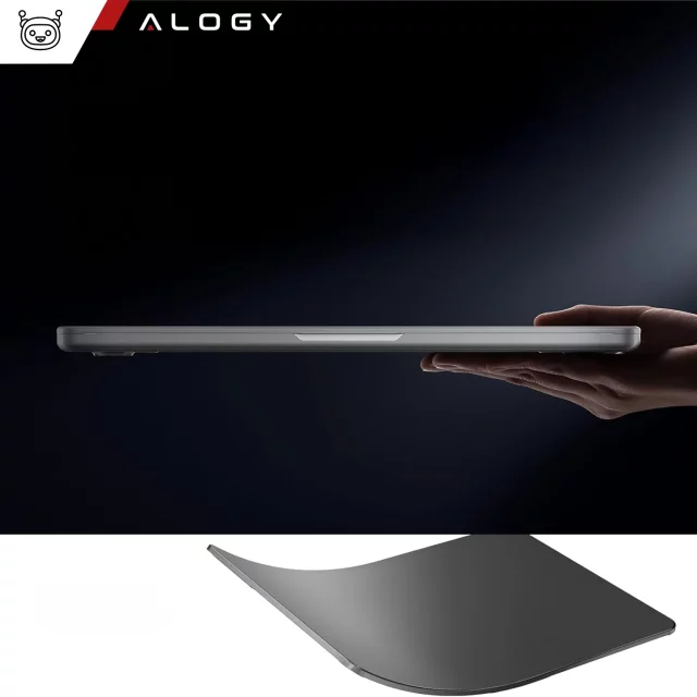 Etui ochronne do Apple Macbook Pro 14 - M1/M2/M3/M4 2021-2024 Alogy AirGuard™ Elastyczna obudowa bez odcisków palców Matowa Czerń