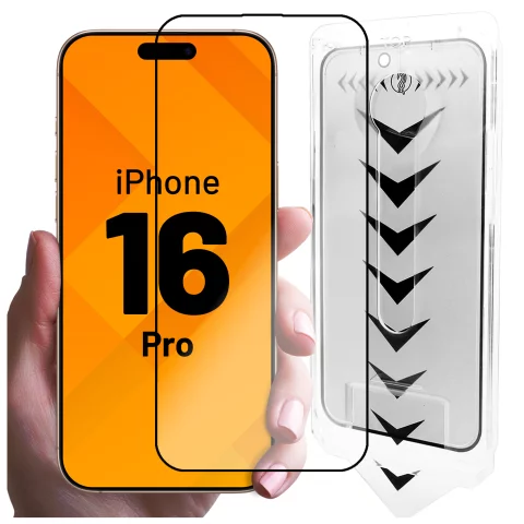 Tempered glass for Apple iPhone 16 screen protector 9H Alogy Heavy Pro ™️