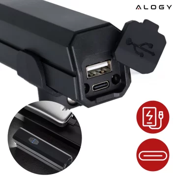 Bicycle Light Front LED Front Light Bicycle Lighting Waterproof IPX5 Alogy P12 Bike Light Black