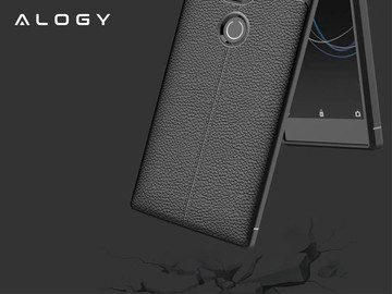 Etui pancerne Alogy leather case Sony Xperia L2 czarne + Szkło