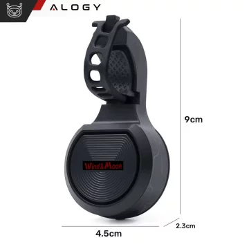 Elektrický zvonek 2v1 cykloalarm Alogy Waterproof Electric Bell na vodotěsné kolo černý