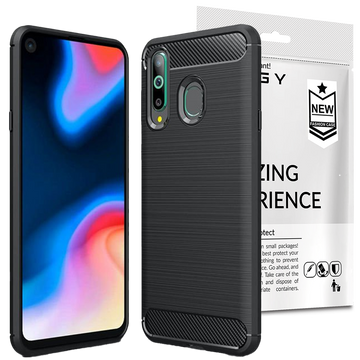 Alogy Rugged Armor Hülle für Samsung Galaxy A60 / M40 schwarz
