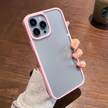 Ochranné pouzdro Alogy Hybrid Candy Case pro Apple iPhone 13 Pro růžové-průhledné sklo