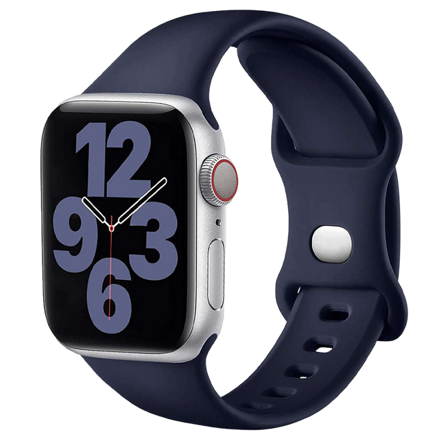 Sportovní silikonový řemínek Alogy pro Apple Watch 38/40 / 41 mm tmavě modrá