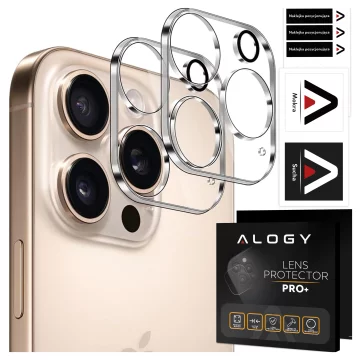 2x Glass Lens Camera for Apple iPhone 16 Pro / 16 Pro Max Alogy Lens Protector Pro Transparent