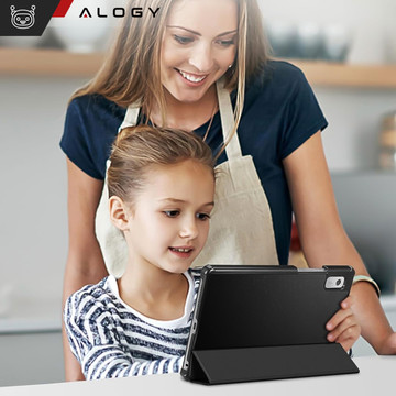 Lenovo Tab M9 2023 9" Tablet-Hülle TB310XU TB310FU Hülle Alogy Book Cover Schwarzes Glas
