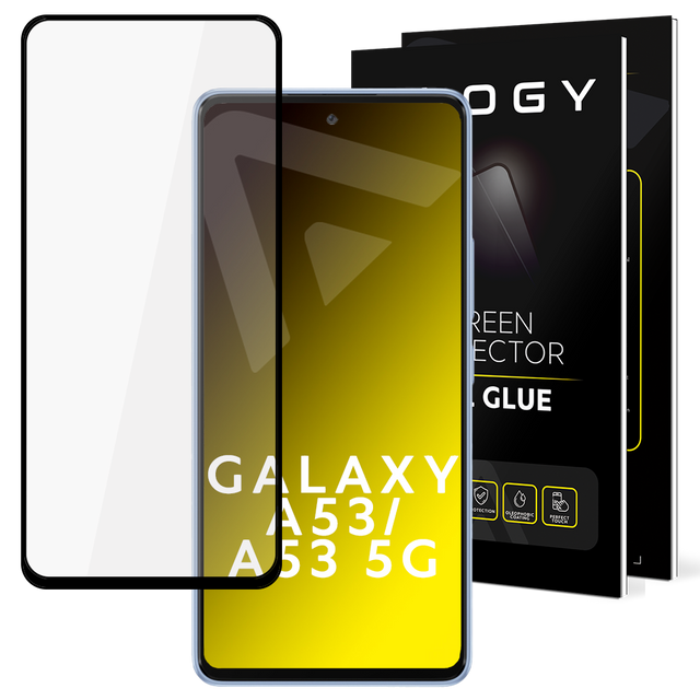 Alogy Full Glue case friendly tempered glass for Samsung Galaxy A53 / A53 5G Black