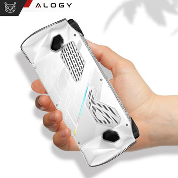 Case for Asus Rog Ally Clear Case console, housing cover, silicone, Alogy overlay, transparent