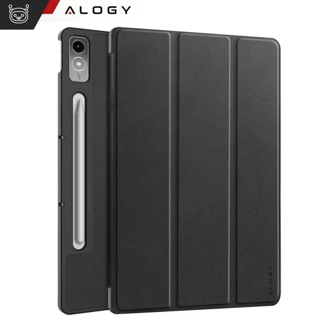 Ochranné pouzdro pro tablet Lenovo Tab P12 12.7 TB-370, pouzdro Alogy Book Cover Case, černé