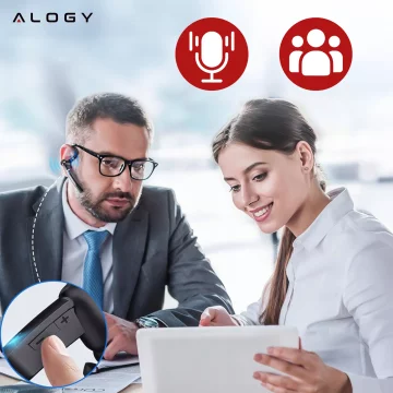 Bezdrátový headset pro hovory Bluetooth 4.0 do auta headset s displejem V8 Black