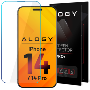 Tvrzené sklo 9H Alogy chrání displej pro Apple iPhone 14/14 Pro