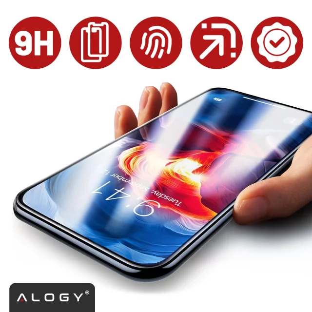 Hybrid Glass for Realme 11 Pro 5G / Pro Plus for Alogy Flexi Glass 9H Case Friendly Flat Screen Protector