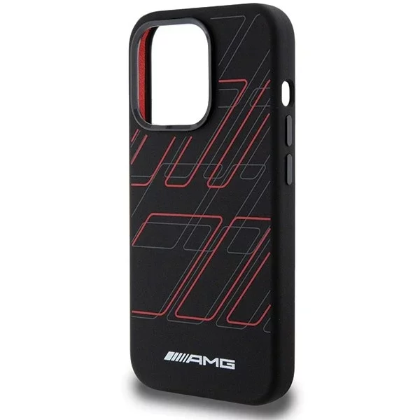 iPhone 15 Pro AMG Silicone Rhombuses MagSafe Case Black