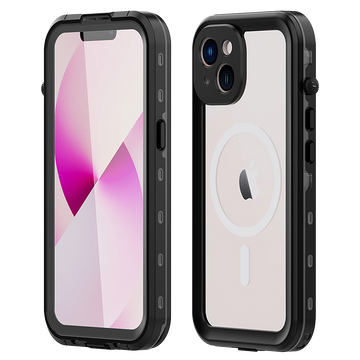 Alogy Waterproof Case IP68 Case with Clear Back 360 Armor Case for MagSafe for Apple iPhone 14