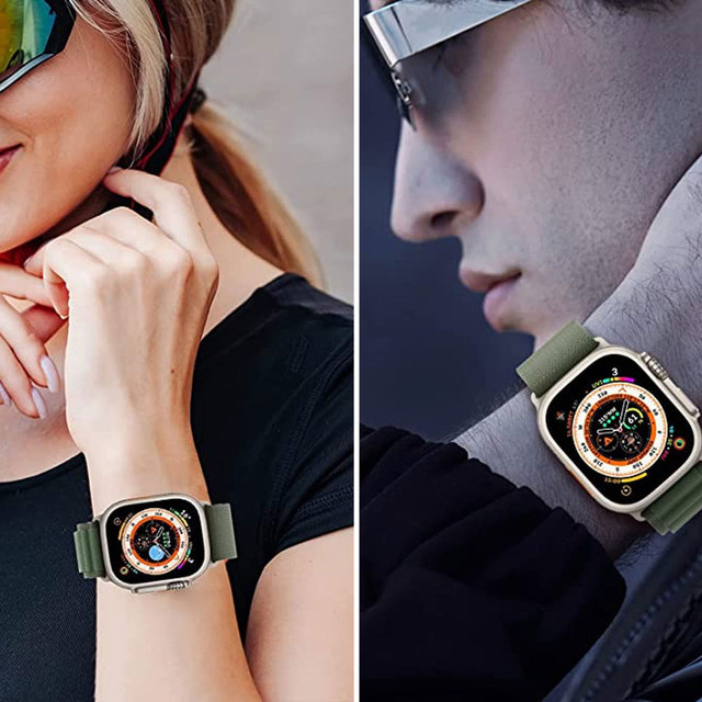 Alogy sportovní řemínek pro Apple Watch 4/5/6/7/8/SE/Ultra (42/44/45/49 mm) zelený