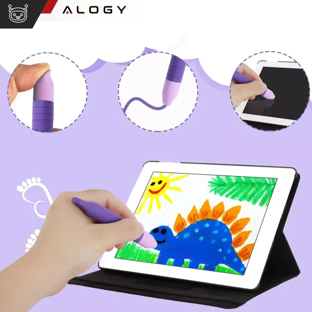 Stylus Capacitive Touch Pen for Phone Tablet Screens Alogy Stylus Pen for Kids 10cm Purple